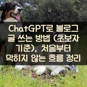 ChatGPT로 블로그 글 쓰는 방법 (초보자 기준), 처음부터 막히지 않는 흐름 정리 ChatGPT로 블로그 글 쓰는 방법 (초보자 기준), 처음부터 막히지 않는 흐름 정리