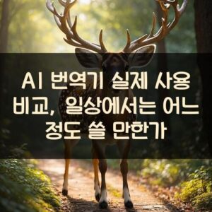 AI 번역기 실제 사용 비교, 일상에서는 어느 정도 쓸 만한가